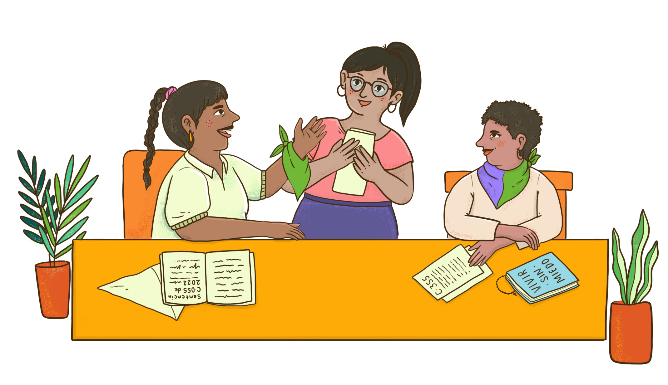 ILUSTRACIÓN 6 - MUJERES HABLANDO_COLOR